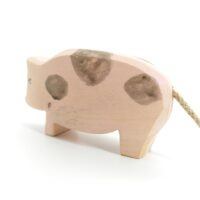 Sägefisch Holzspielzeug Eber 03, Eberhart, Holzfigur Schwein, Sägefisch Schwein, Schwein