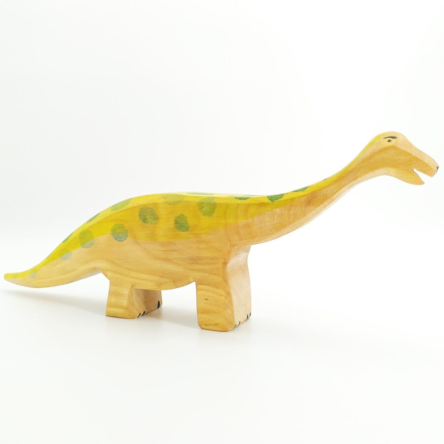 Sägefisch Holzspielzeug Diplodocus 05, Dino Dieter, Diplodocus, großer Diplodocus, Holzfigur Diplodocus, Langhals, Sägefisch Dino, Sägefisch Diplodocus