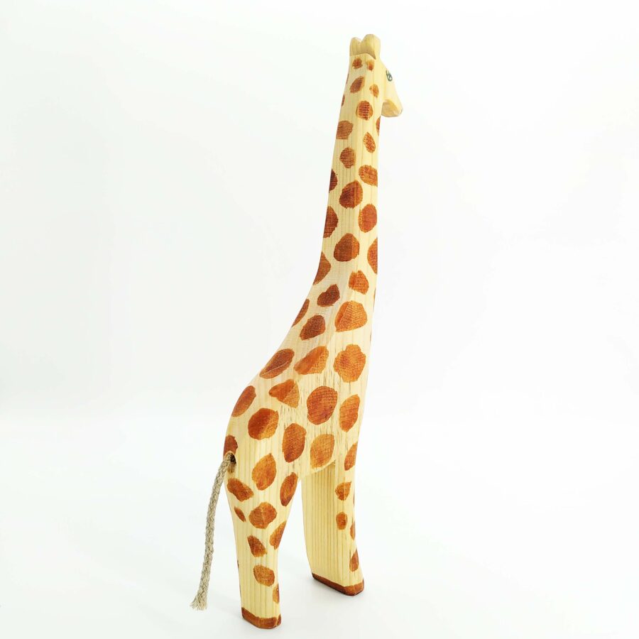 Sägefisch Holzspielzeug Giraffe gross 04, Gasira die große Giraffe, Giraffe Gasira, Holzfigur Giraffe, Sägefisch Giraffe
