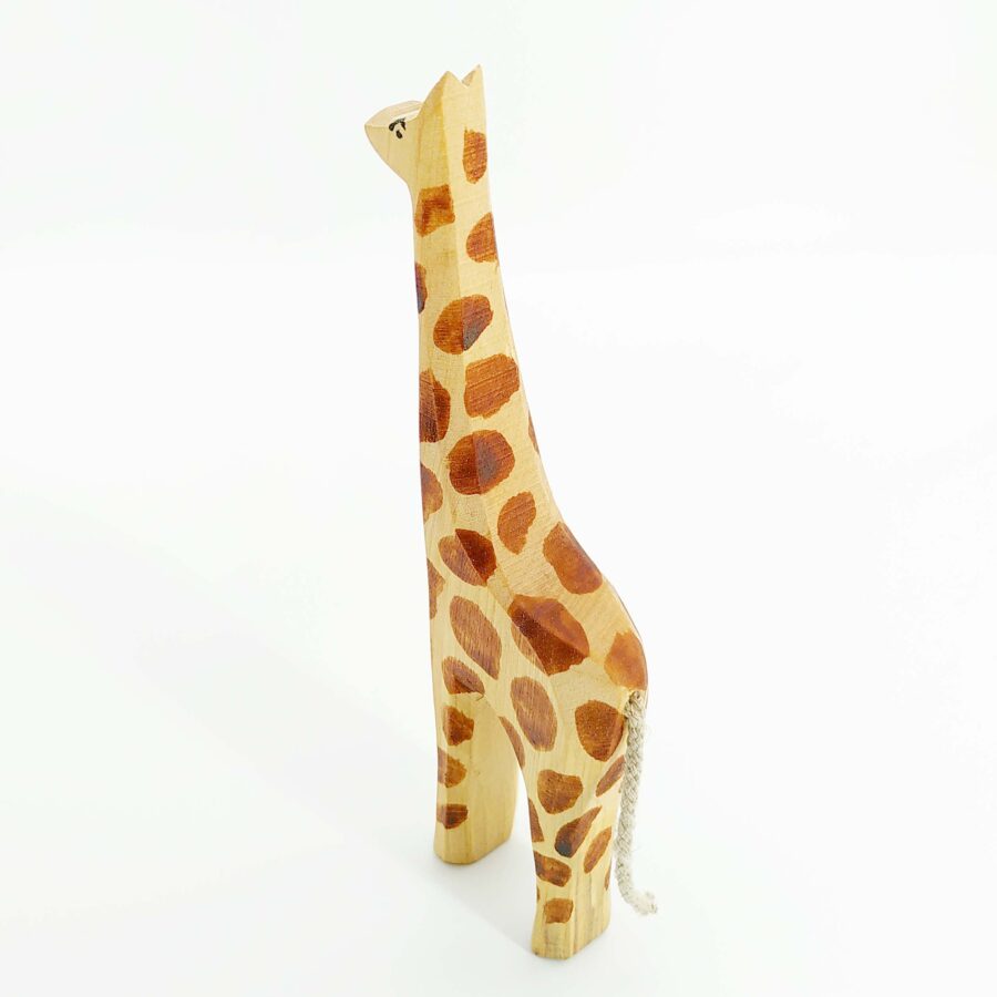 Sägefisch Holzspielzeug Giraffe klein 03, Giraffe Inge, Holzfigur Giraffe, Holzfigur Inge, Sägefisch Giraffe