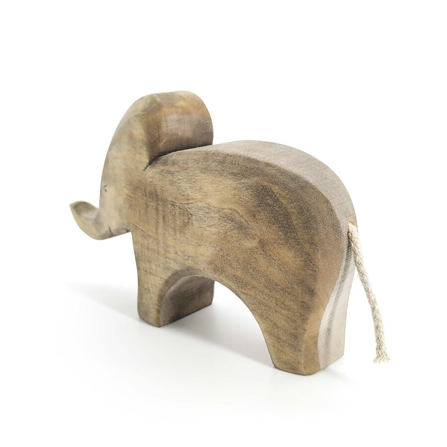 Sägefisch Holzspielzeug Elefant mittel 03, Elefant, Elefant Sekou, Holzfigur Elefant, kleiner Elefant, Sägefisch Elefant