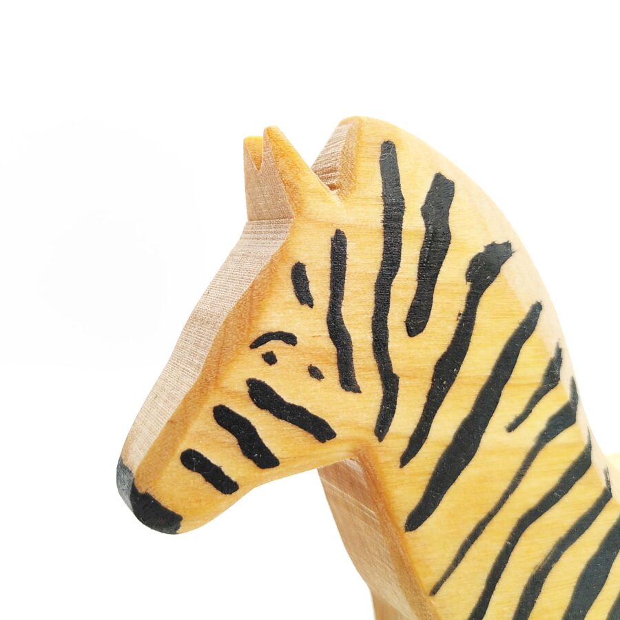 Sägefisch Holzspielzeug Zebra gross 02, Holzfigur Zebra, Sägefisch Zebra, Zebra, Zebra Steve