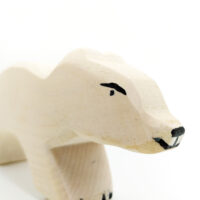 Sägefisch Holzspielzeug Eisbär 03, Bär, Eisbär, Großer Eisbär, Holzfigur Eisbär, Sägefisch Eisbär