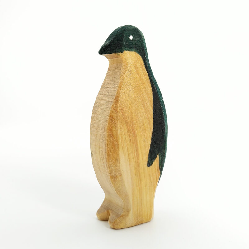 Sägefisch Holzspielzeug Pinguin gross 02, Großer Pinguin, Holzfigur Pinguin, Pinguin, Sägefisch Pinguin