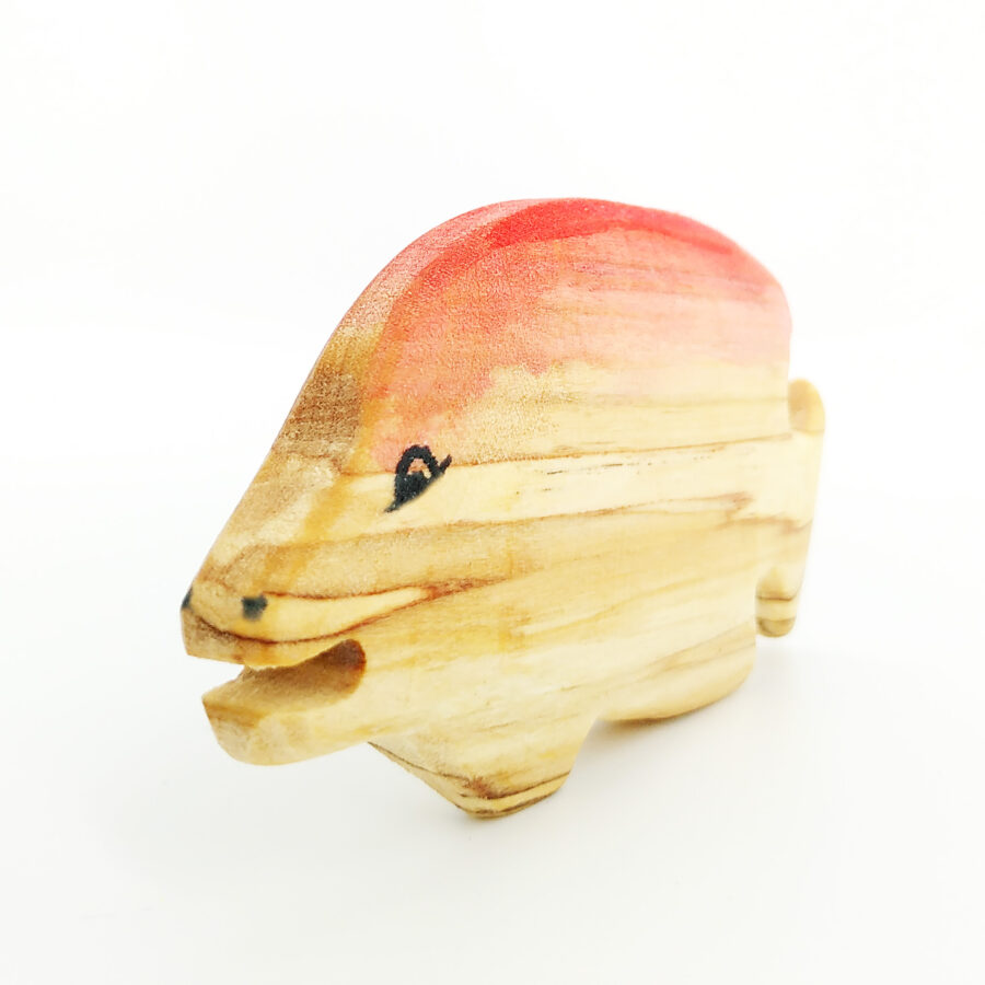 Sägefisch Holzspielzeug Riffbarsch 02, Barsch, Fisch, Holzfigur Riffbarsch, Kleiner Riffbarsch, Richard der Riffbarsch, Sägefisch Riffbarsch