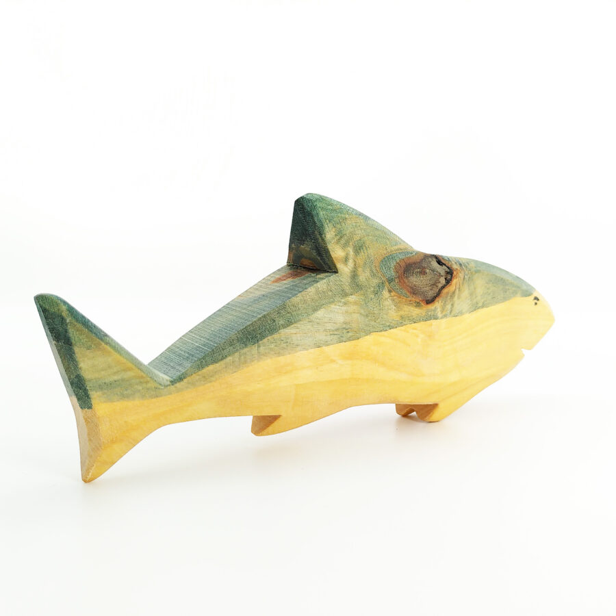 Sägefisch Holzspielzeug Hai 02, Fisch, Heiner der Hai, Holzfigur Hai, Sägefisch Hai