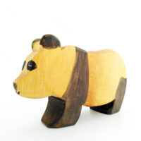 Sägefisch Holzspielzeug Panda 02, Bär, Holzfigur Panda, Panda, Peter Panda, Sägefisch Panda