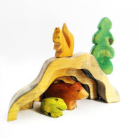 Sägefisch Holzspielzeug Höhle 04, ökologisches Spielzeug, Waldorfspielzeug, schadstofffreies Spielzeug, nachhaltiges Spielzeug, Holzfiguren, gesundes Holzspielzeug, Bio Spielzeug
