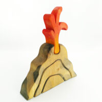 Sägefisch Holzspielzeug Vulkan 02, ökologisches Spielzeug, Waldorfspielzeug, schadstofffreies Spielzeug, nachhaltiges Spielzeug, Holzfiguren, gesundes Holzspielzeug, Bio Spielzeug